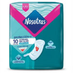 Toallas Nosotras Protección Sin Alas 10 unidades