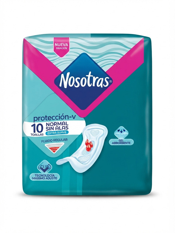 1783963515231 Toallas Nosotras Protección Sin Alas 10 unidades - Imagen 1