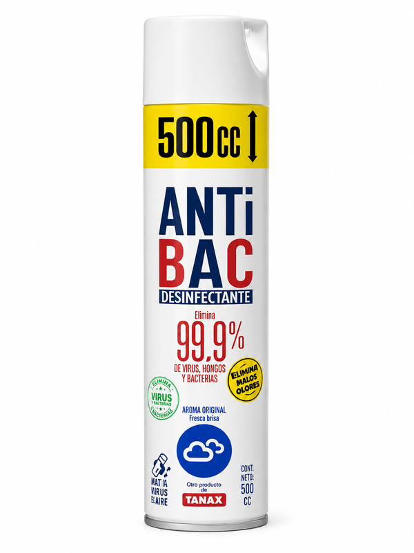 antibac500 Desinfectante Tanax Anti Bac Original 500cc - Imagen 1