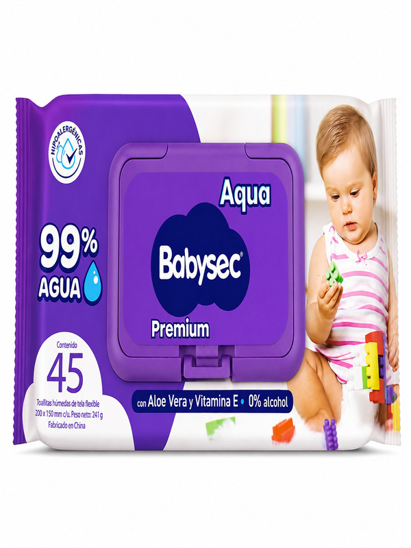 babysec45 Toalla Húmeda Babysec 45 Unidades - Imagen 1