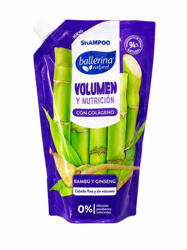 ballerina-shampoo-bambu Shampoo Ballerina Bambu Y Ginseng 750ml - Imagen 1