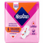 Toallas Nosotras Protección Delgada 6 unidades