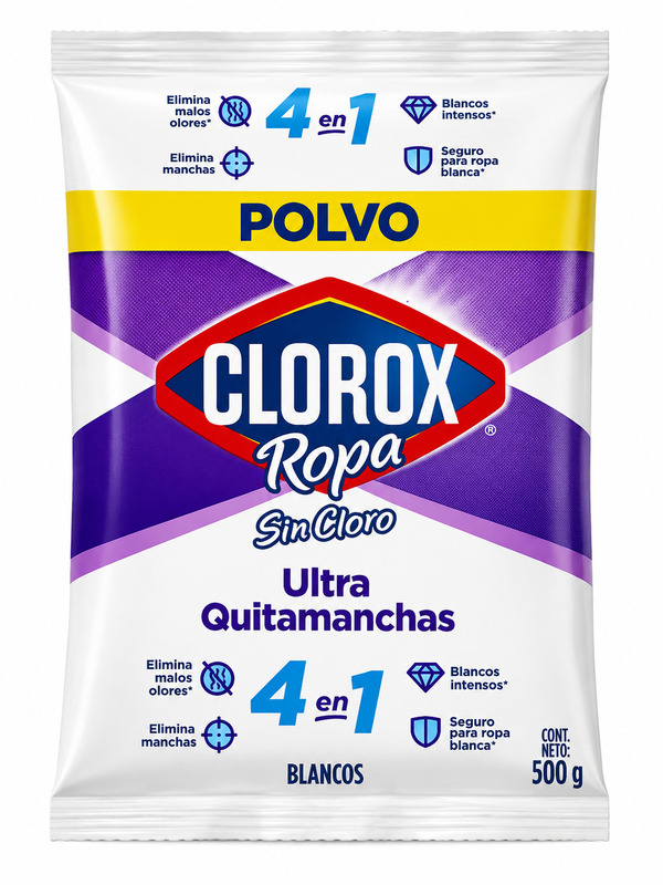fil20eacfbaeee253c98de Quitamanchas Clorox Polvo Ropa Blanca Sobre - Imagen 1