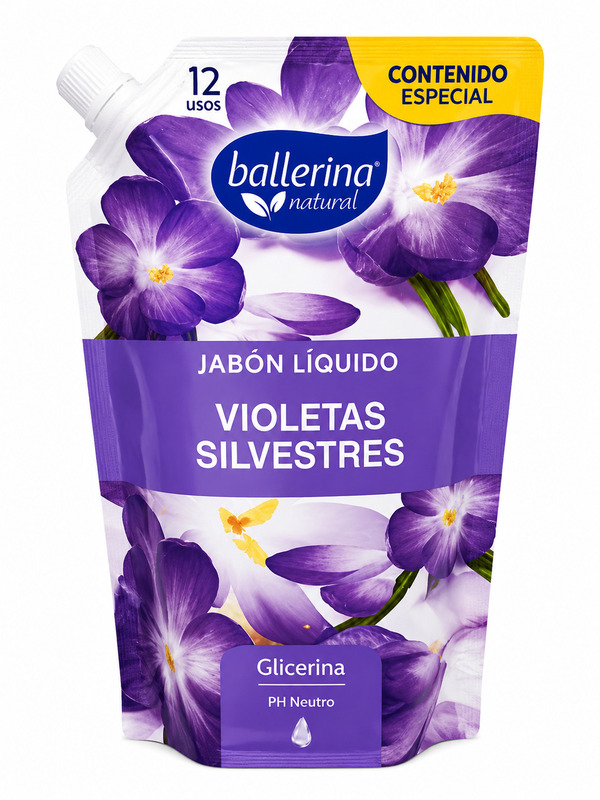 fild1695d76b311b Jabón Ballerina Violetas Silvestres 650ml - Imagen 1