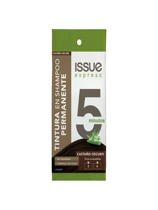 khjlklk526 Tintura Shampoo Issue Castaño Oscuro - Imagen 1