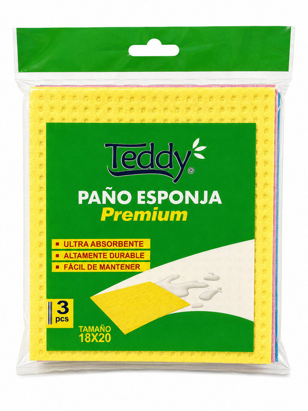 pano-teddy Paño Esponja Teddy 3 unidades - Imagen 1