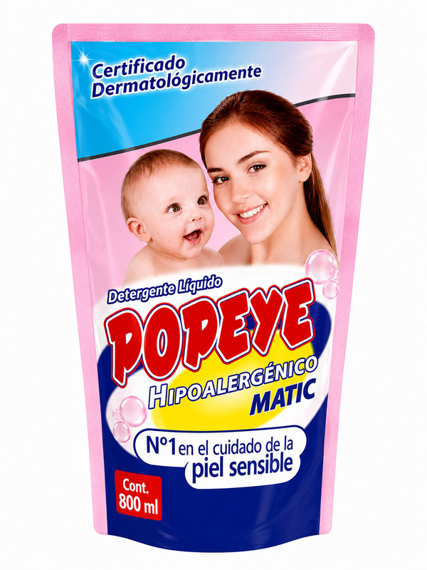 popeye800 Detergente Popeye líquido 800ml - Imagen 1