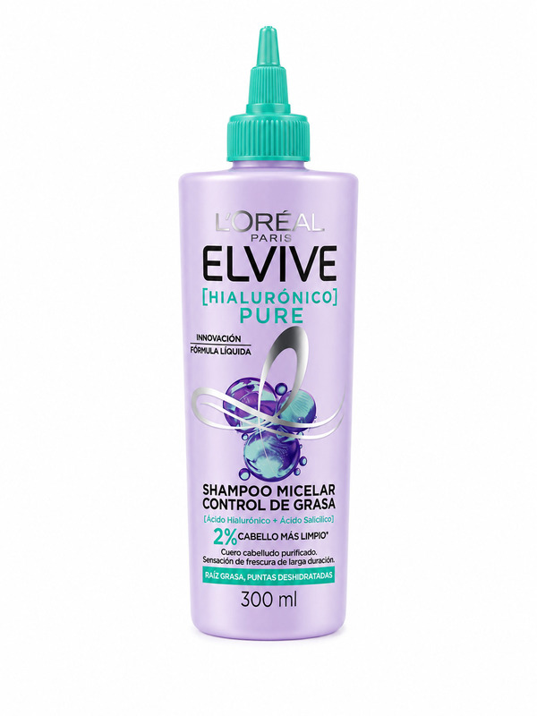 shampoo-micelar Shampoo Elvive micelar 300ml - Imagen 1