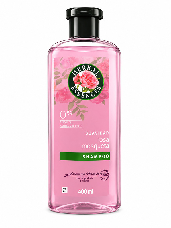 shampoo-rosamosqueta Shampoo Herbal Essences Rosa Mosqueta 400ml - Imagen 1